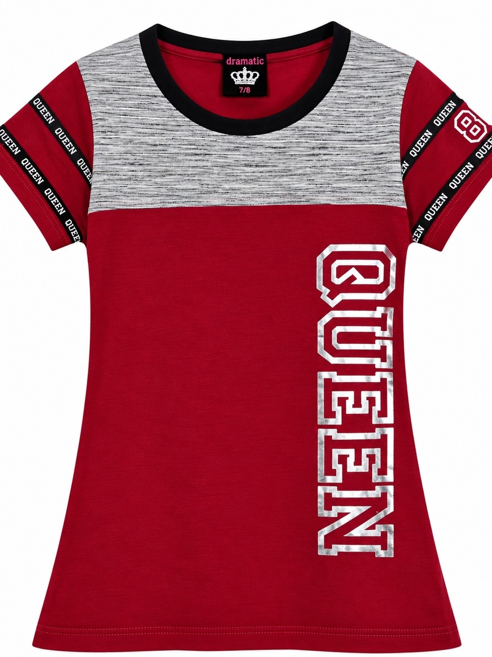 Dramatic Girls' Red 'Queen' Graphic Tee